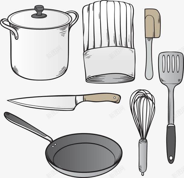 手绘厨房用品 点亮电商页面的创意美学